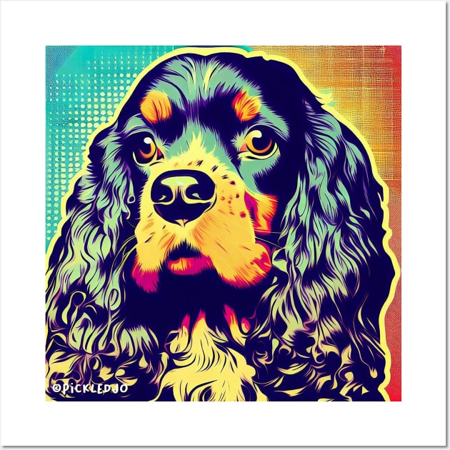 American Spaniel Pop Art Wall Art by Sketchy